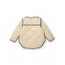 Girls padded coat in plain fabric with buttons Girls padded coat in plain fabric with buttons