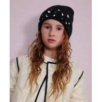 Girls knit set with whimsical hat and neck warmer Girls knit set with whimsical hat and neck warmer