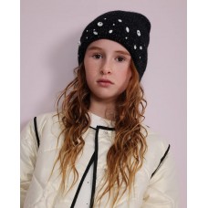 Girls knit set with whimsical hat and neck warmer