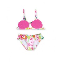Seashell girl print bikini  