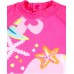 Seashell girl fuchsia swim shirt 