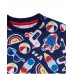 Boy's blue knit T-shirt Beach Day 