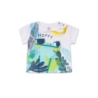 Treasure Island boy's white printed knit t-shirt  