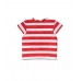 Red white knit T-shirt for girl Hello Playa 