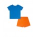 Orange blue knitted set for boy Eco-Safari 