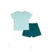 Green knitted set for boy Treasure Island 2-piece knitted set for a boy