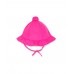 Fuchsia knitted hat for girl Seashell  