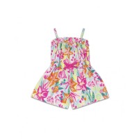 Seashell printed jersey jumpsuit for girl 
