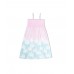 Pink blue tie-dye knit dress for girl Malibu 