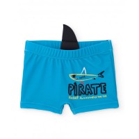 Boys knit swim shorts with raised detail 