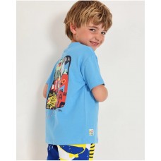 Boys knit set with artistic print 