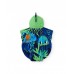 Boys knitted poncho towel with embroidered details 