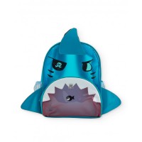 Boys woven backpack with shark design 
