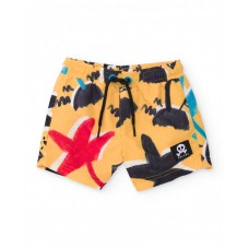 Boys woven swim shorts with quick-dry 