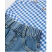 Newborn woven set with gingham print 