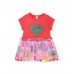 Girls knit dress with sequin heart 