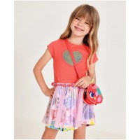 Girls knit dress with sequin heart Girls knit dress with sequin heart