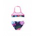 Girls knitted bikini with applied flowers 