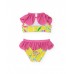 Girls knitted bikini with ruffles 