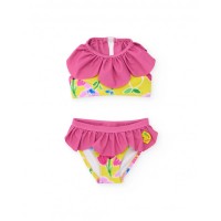 Girls knitted bikini with ruffles 