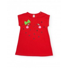 Girls knitted dress with embroidered details 