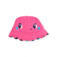 Girls knitted hat with reversible design Girls knitted hat with reversible design