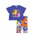 Girls knitted set with abstract print 