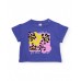 Girls knitted set with abstract print 