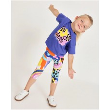 Girls knitted set with abstract print Girls knitted set with abstract print