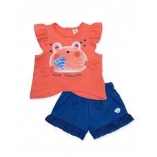 Girls knitted set with large nautical print Girls knitted set with large nautical print