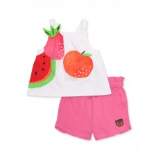 Girls knitted set with large print Girls knitted set with large print