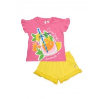 Girls knitted set with summer design Girls knitted set with summer design