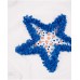 Girls knitted T-shirt with textured star 