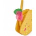 Girls woven bag in lemon shape 