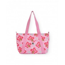 Girls woven bag with zip fastening 