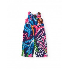 Girls woven playsuit with nautical print 