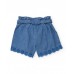 Girls woven shorts with floral embroidery 