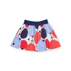 Girls woven skirt with elasticated waistband 