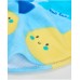 Knitted newborn hooded poncho towel small fish 