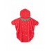 Knitted newborn hooded poncho towel strawberry Knitted newborn hooded poncho towel strawberry