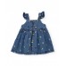Newborn denim woven dress 