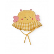 Newborn woven hat with gingham print Newborn woven hat with gingham print