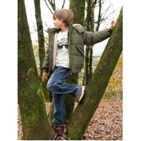 OLIVE GREEN BOYS PUFFER JACKET ATIVO