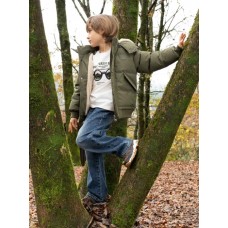 OLIVE GREEN BOYS PUFFER JACKET ATIVO