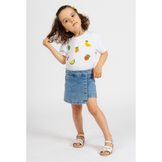 DENIM SHORTS FOR BABY GIRLS ATIVO DENIM SHORTS FOR BABY GIRLS ATIVO