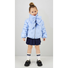SKY BLUE JACKET WITH SCARF