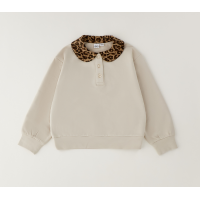 ANIMAL PRINT CREWNECK SWEATSHIRT