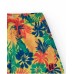 Multicolored boy's swimsuit with tropical print and elastic waist 