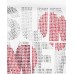 Girls' white tank top with a shiny print 