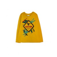 Yellow knit t-shirt for boy New Era 